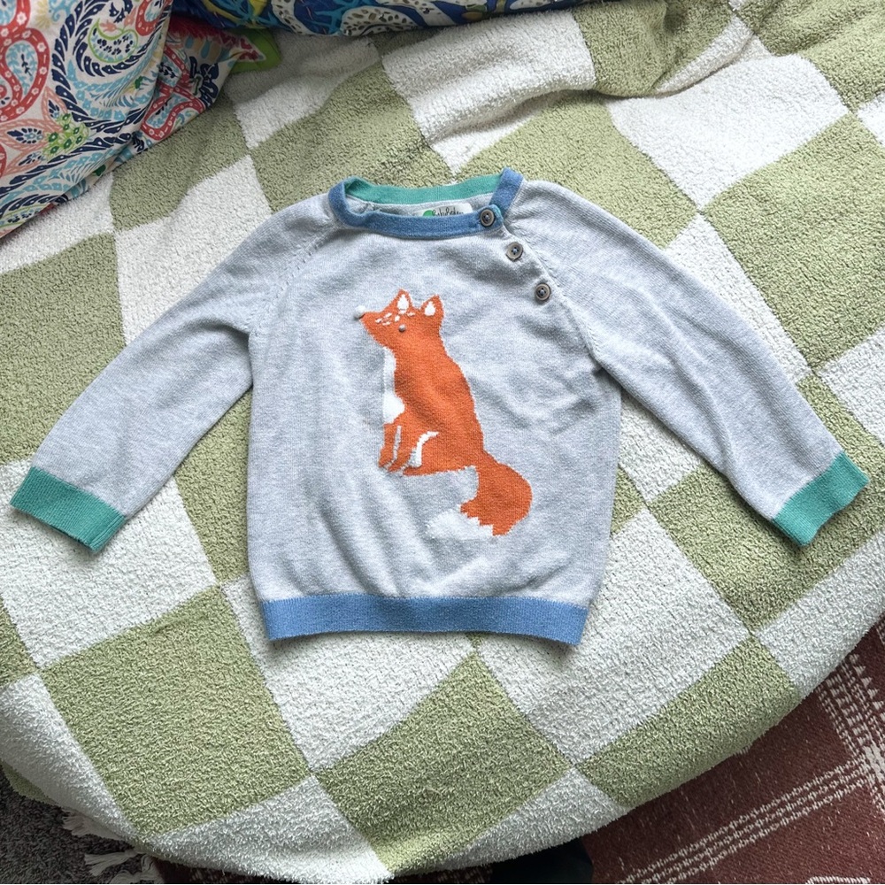 Baby Boden Fox Light Sweater Top 18-24 months
